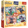 TREFL PUZZLE 4-in-1 Puzle – Havaju Brīvdienas – Disney Stitch Trefl 34666