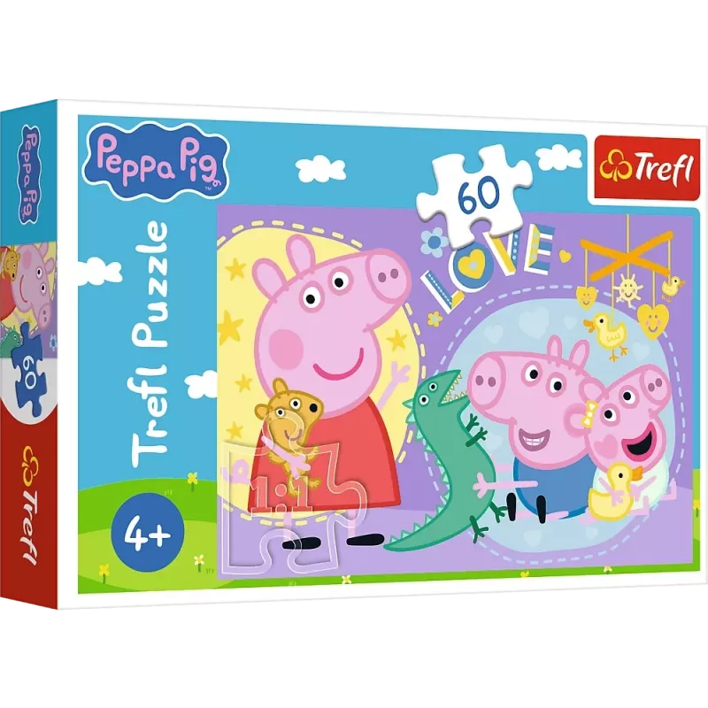 TREFL Puzzle 60 - Happy Pig 17414