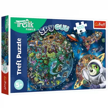 TREFL PUZZLE Puzle - 100 - Trefliki kosmosā Trefl 16496