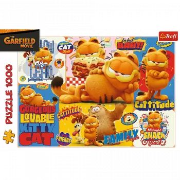 TREFL PUZZLE Puzle - 1000 - Garfield's Adventures - Garfield Trefl 10935