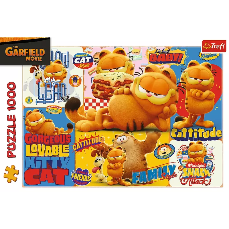 TREFL PUZZLE Puzle - 1000 - Garfield's Adventures - Garfield Trefl 10935