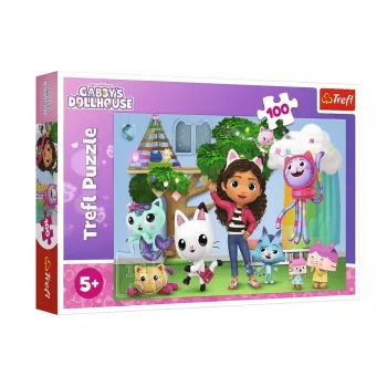 TREFL PUZZLE Puzle 100 gab. Gabi's Cat House Trefl 16464