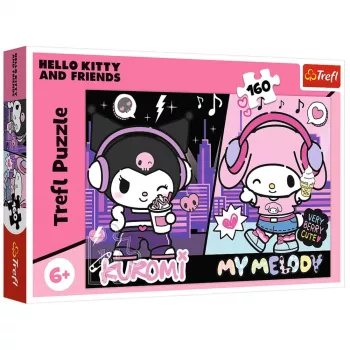 TREFL PUZZLE Puzle - 160 - Kuromi rules - Hello Kitty Trefl 15430