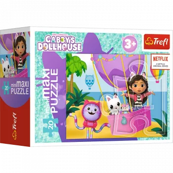 TREFL PUZZLE Puzle - 20 miniMaxi - Krāsaina diena ar Gabiju - Trefl 56041