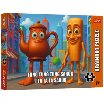 TREFL PUZZLE Puzle - 200 – BrainRots - Tung Tung Sahur – Trefl 13364