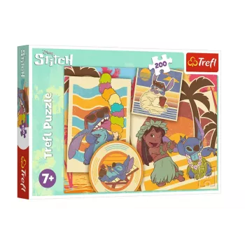 TREFL PUZZLE Puzle 200 gab. Muzikālā pasaule Lilo un Stich Trefl 13304