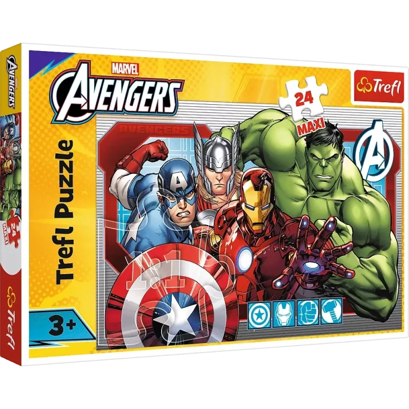 TREFL PUZZLE Puzzle 24 Maxi – Always Just – Disney Marvel The Avengers