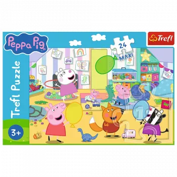 TREFL PUZZLE Puzle 24 Maxi – Skaistā Pepa – Cūciņa Pepa Trefl 14367