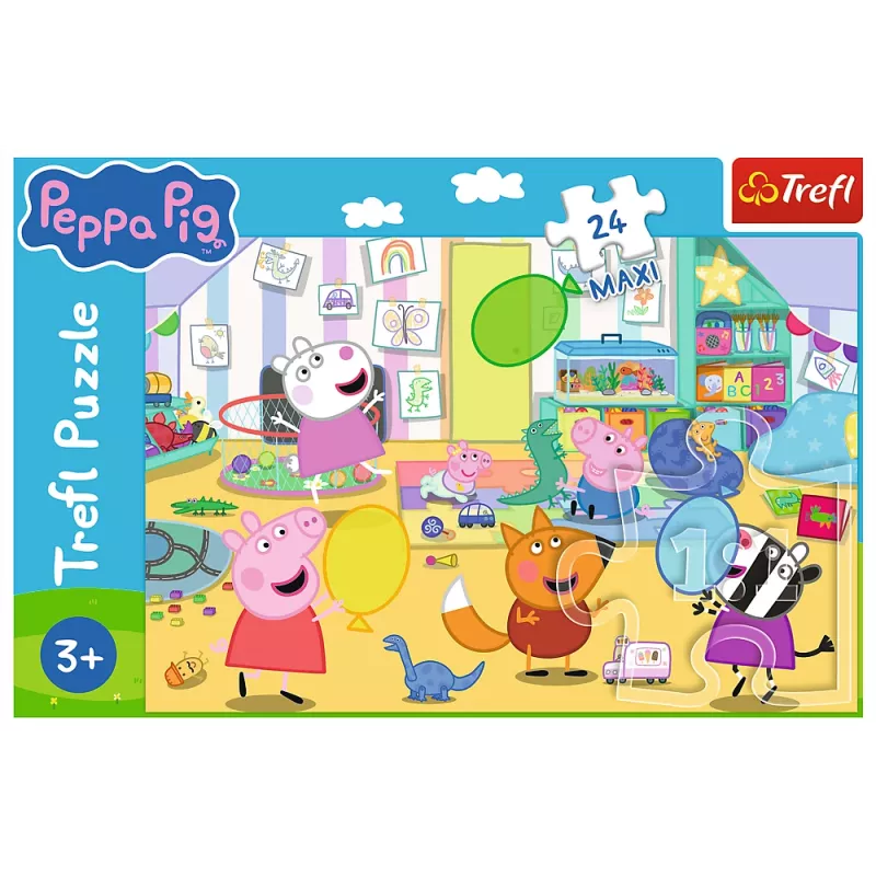 TREFL PUZZLE Puzle 24 Maxi – Skaistā Pepa – Cūciņa Pepa Trefl 14367