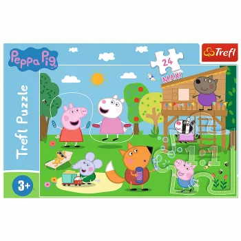 TREFL PUZZLE Puzle - 24 Maxi - Jautrība izcirtumā - Peppa Pig 14342