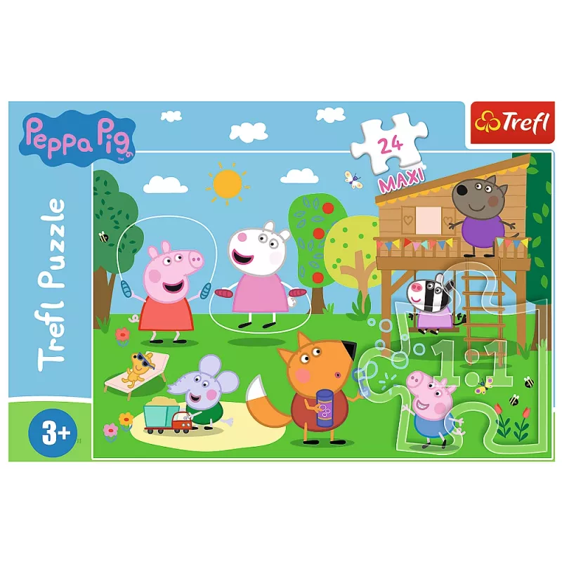 TREFL PUZZLE Puzle - 24 Maxi - Jautrība izcirtumā - Peppa Pig 14342