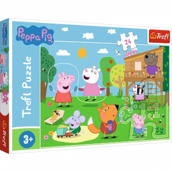 TREFL PUZZLE Puzle - 24 Maxi - Jautrība izcirtumā - Peppa Pig 14342