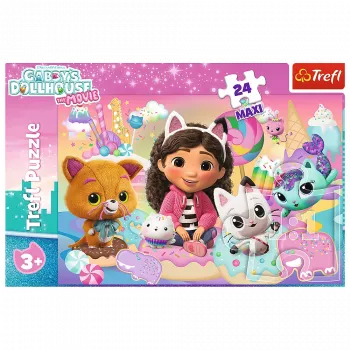 TREFL PUZZLE Puzle – 24 Maxi – Gabby's Cat World – Trefl 14381