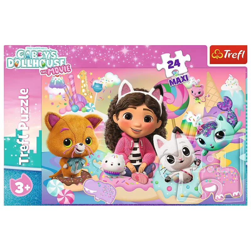 TREFL PUZZLE Puzle – 24 Maxi – Gabby's Cat World – Trefl 14381