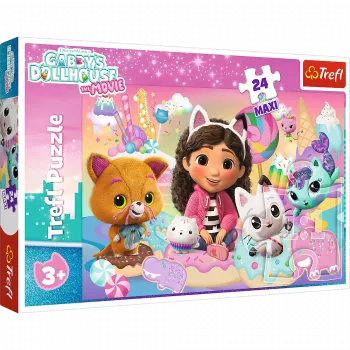 TREFL PUZZLE Puzle – 24 Maxi – Gabby's Cat World – Trefl 14381