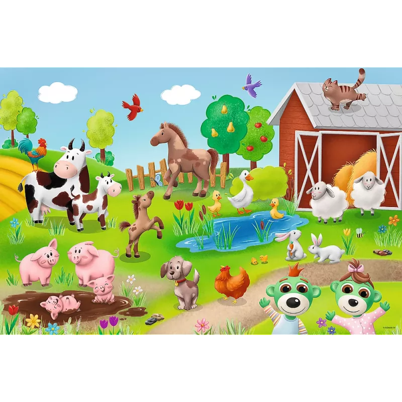 TREFL PUZZLE Puzle 24 Maxi – Mazie un dzīvnieki – Trefl 14372