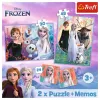 TREFL PUZZLE Puzle - 2in1 + Memo Princeses Savā Zemē - Disney Frozen 2 93335