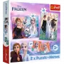 TREFL PUZZLE Puzle - 2in1 + Memo Princeses Savā Zemē - Disney Frozen 2 93335