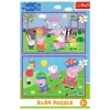 TREFL PUZZLE Puzzle - 2x24 - Peppa rotaļu laukumā - Peppa Pig 34435