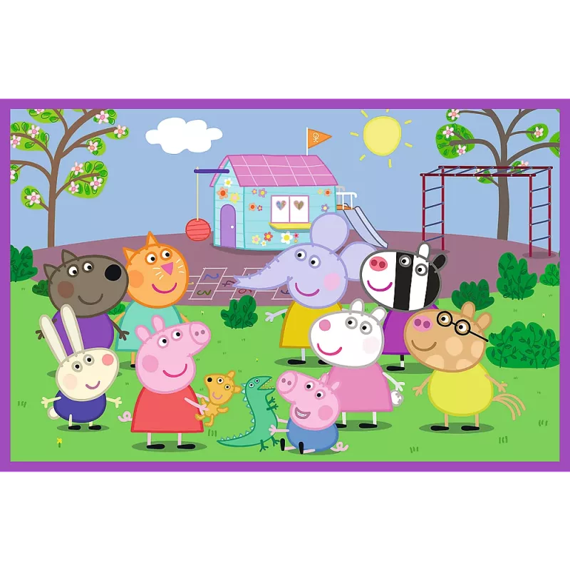 TREFL PUZZLE Puzzle - 2x24 - Peppa rotaļu laukumā - Peppa Pig 34435