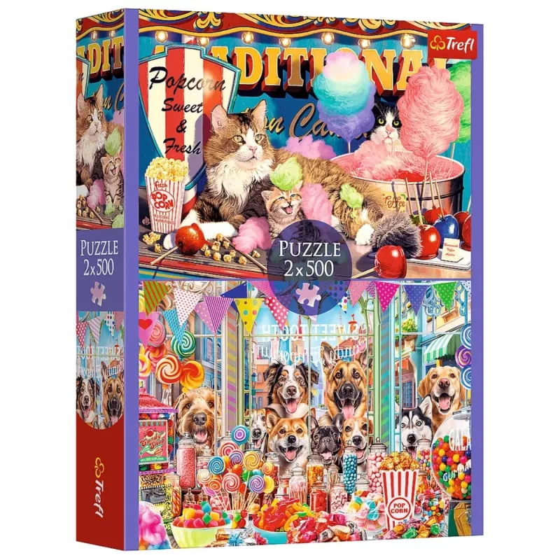 TREFL PUZZLE Puzzle - 2x500 - Fluffy Friends Trefl 37495