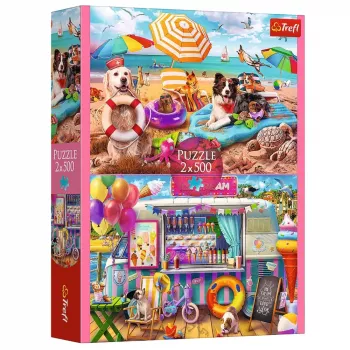 TREFL PUZZLE Puzle - 2x500 - Holiday Time Trefl 37533