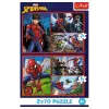 TREFL PUZZLE Puzle - 2x70 - Spider Stories - Disney Marvel Zirnekļcilvēks Trefl 34443