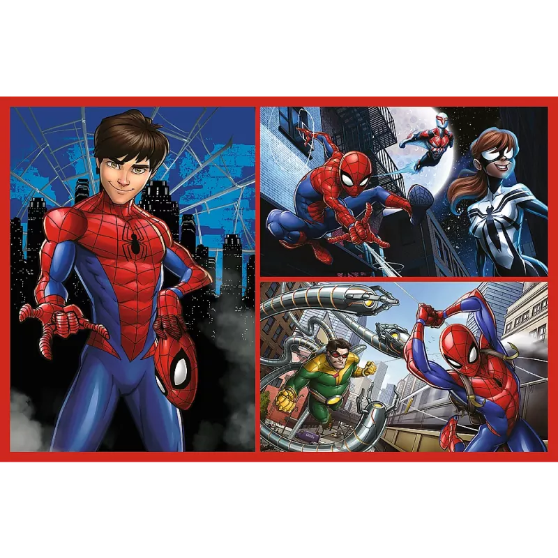 TREFL PUZZLE Puzle - 2x70 - Spider Stories - Disney Marvel Zirnekļcilvēks Trefl 34443