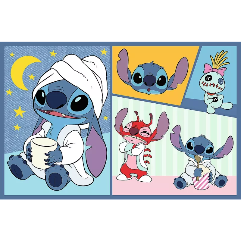 TREFL PUZZLE Puzle 2x70 There's no boredom with Stitch Disney Lilo Stitch Trefl 34444