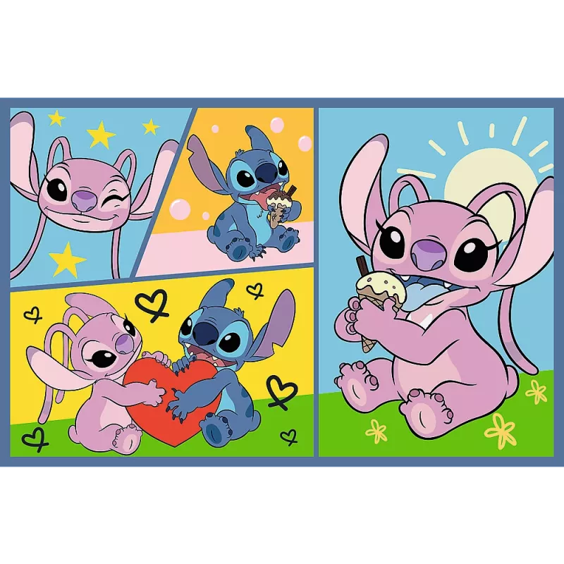 TREFL PUZZLE Puzle 2x70 There's no boredom with Stitch Disney Lilo Stitch Trefl 34444