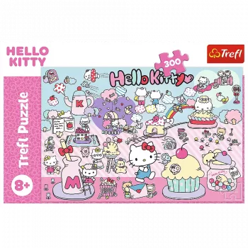 TREFL PUZZLE Puzzle – 300 Pieces – Discover the World of Hello Kitty – Hello Kitty Trefl 23031