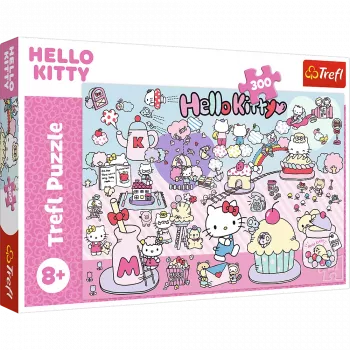 TREFL PUZZLE Puzzle – 300 Pieces – Discover the World of Hello Kitty – Hello Kitty Trefl 23031
