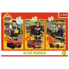 TREFL PUZZLE Puzle - 3x50 - Fireman Sam Fire Station Crew