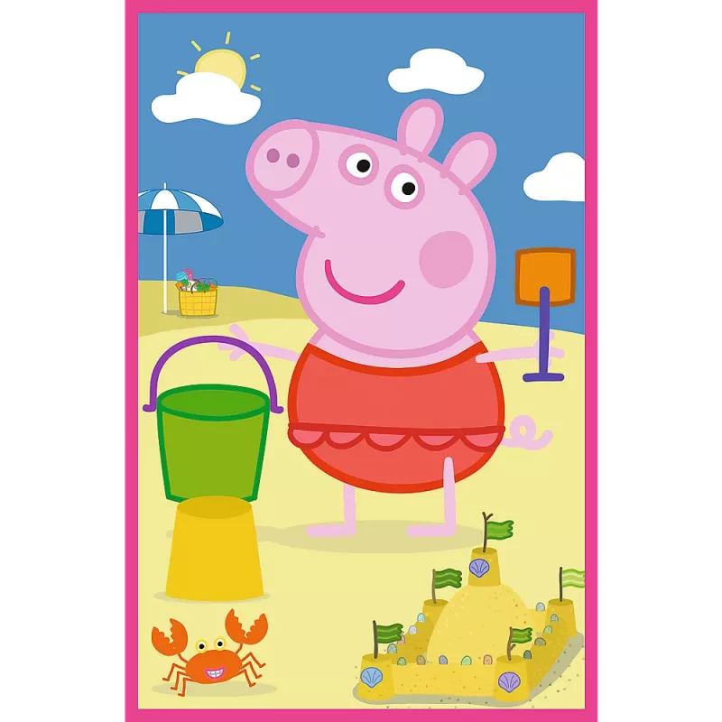 TREFL PUZZLE Puzle - 3x50 - Draudzības spēks / Peppa Pig Mix 70% 34877