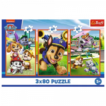 TREFL PUZZLE Puzzle - 3x80 - Dog Pack Paw Patrol Trefl 34886