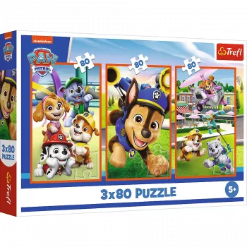 TREFL PUZZLE Puzzle - 3x80 - Dog Pack Paw Patrol Trefl 34886