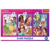 TREFL PUZZLE Puzle - 3x80 - Princeses draugi - Disney Princess Trefl 34884