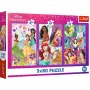 TREFL PUZZLE Puzle - 3x80 - Princeses draugi - Disney Princess Trefl 34884