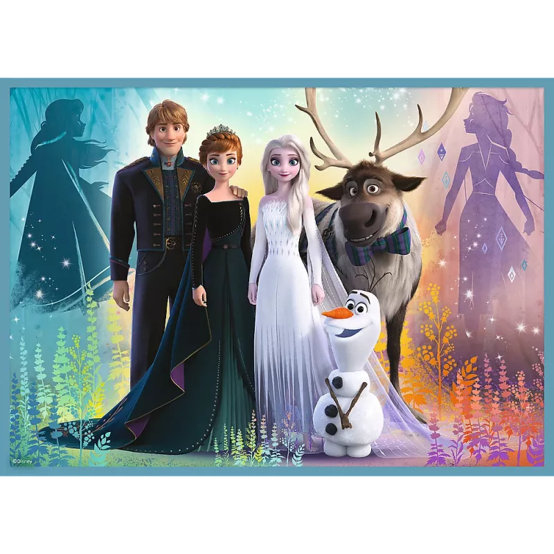 TREFL PUZZLE Puzle - 4in1 (12, 15, 20, 24) - The Amazing World of Frozen - Trefl 34381