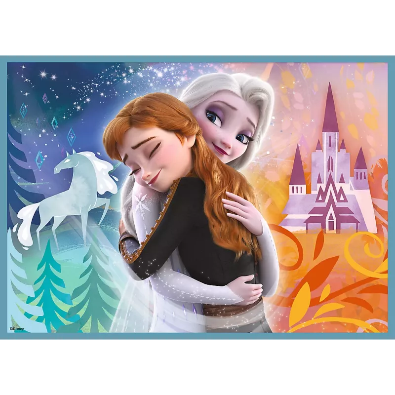 TREFL PUZZLE Puzle - 4in1 (12, 15, 20, 24) - The Amazing World of Frozen - Trefl 34381