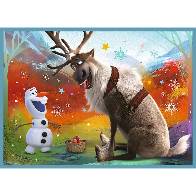 TREFL PUZZLE Puzle - 4in1 (12, 15, 20, 24) - The Amazing World of Frozen - Trefl 34381