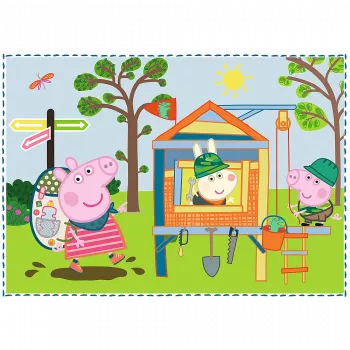 TREFL PUZZLE Puzzle 4in1 Holiday Memories Peppa Pig 34359