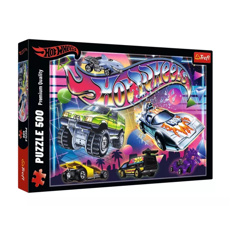 TREFL PUZZLE Puzle – 500 – Hot Wheels: The 80s – Trefl 37538