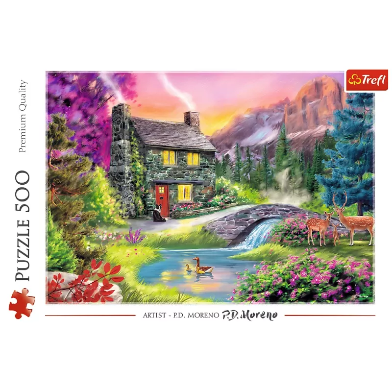 TREFL PUZZLE Puzle – 500 gab. – Kalnu idille Trefl 37325