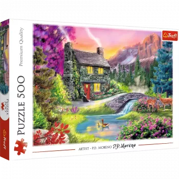 TREFL PUZZLE Puzle – 500 gab. – Kalnu idille Trefl 37325