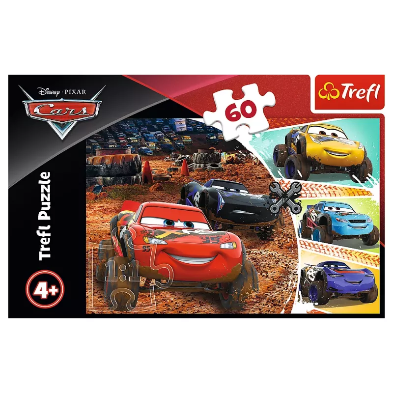 TREFL PUZZLE Puzle - 60 - Lightning McQueen ar draugiem - Disney Cars 3 17327