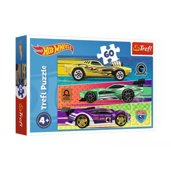 TREFL PUZZLE Puzle Hot Wheels 60 gab. Sacensības Trefl 17389