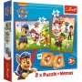 TREFL PUZZLE Puzzle + Memos 2in1 Paw Patrol Dog Team in Action