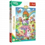 TREFL PUZZLE Puzle ar mirdzumu Treflik Family 100 gab. Glitter Trefliki Trefl 14833