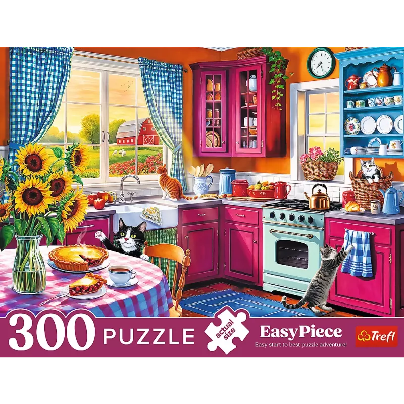 TREFL PUZZLE Puzle - 300 Easy Piece - Rīts virtuvē FSC Mix 70% 23102